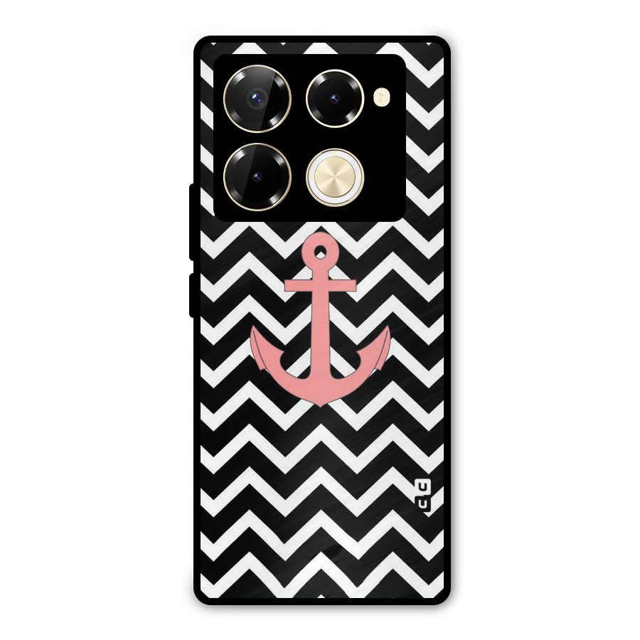 Pink Sailor Metal Back Case for Infinix Note 40 Pro Plus