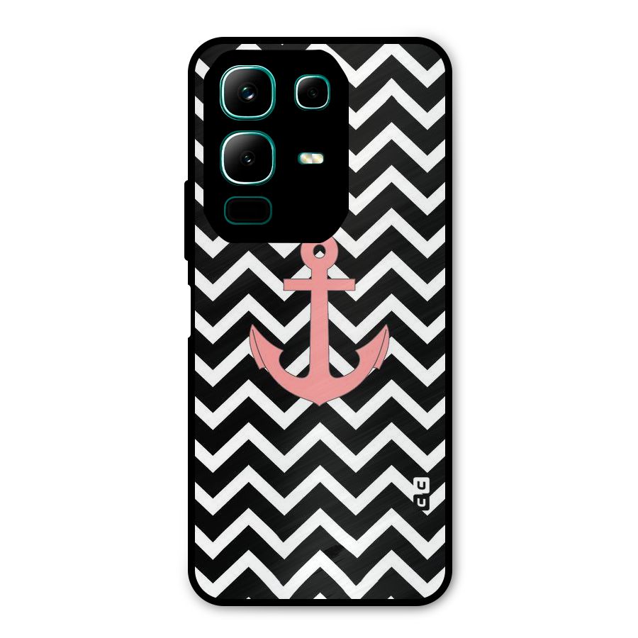 Pink Sailor Metal Back Case for Infinix Note 50x
