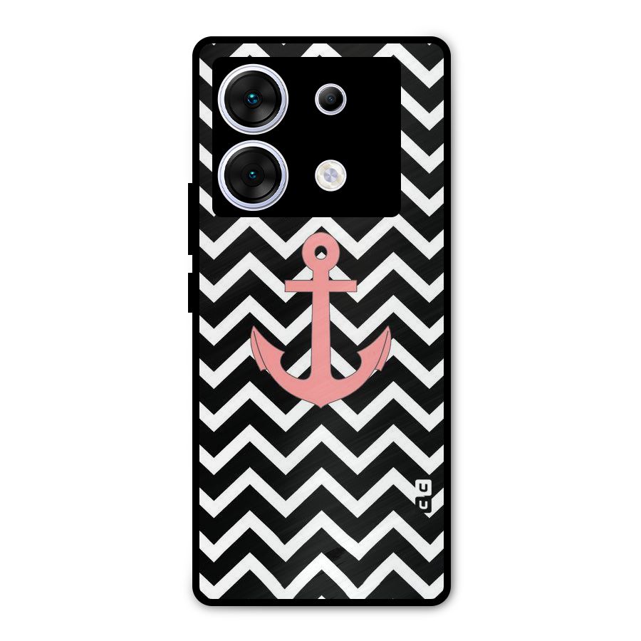 Pink Sailor Metal Back Case for Infinix Zero 30 5G