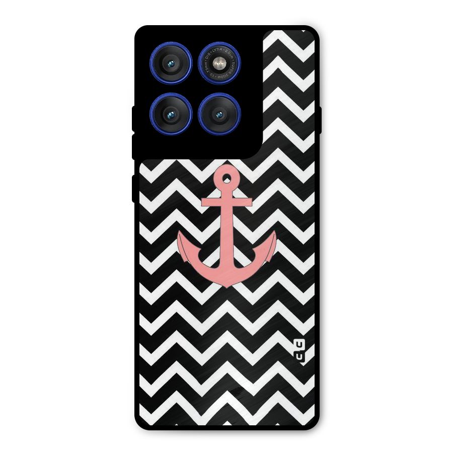 Pink Sailor Metal Back Case for Motorola Edge 60 Pro