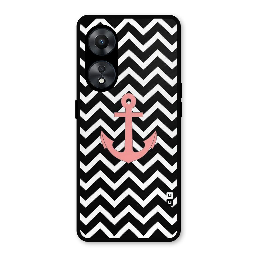 Pink Sailor Metal Back Case for Oppo A78