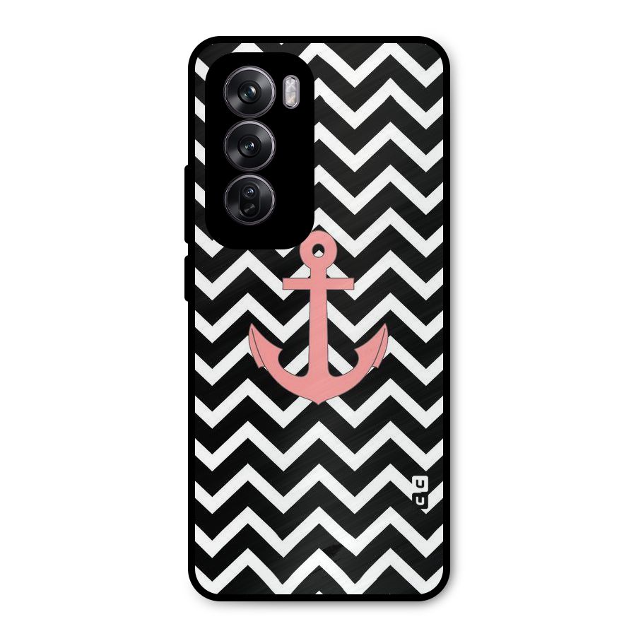 Pink Sailor Metal Back Case for Oppo Reno12 Pro
