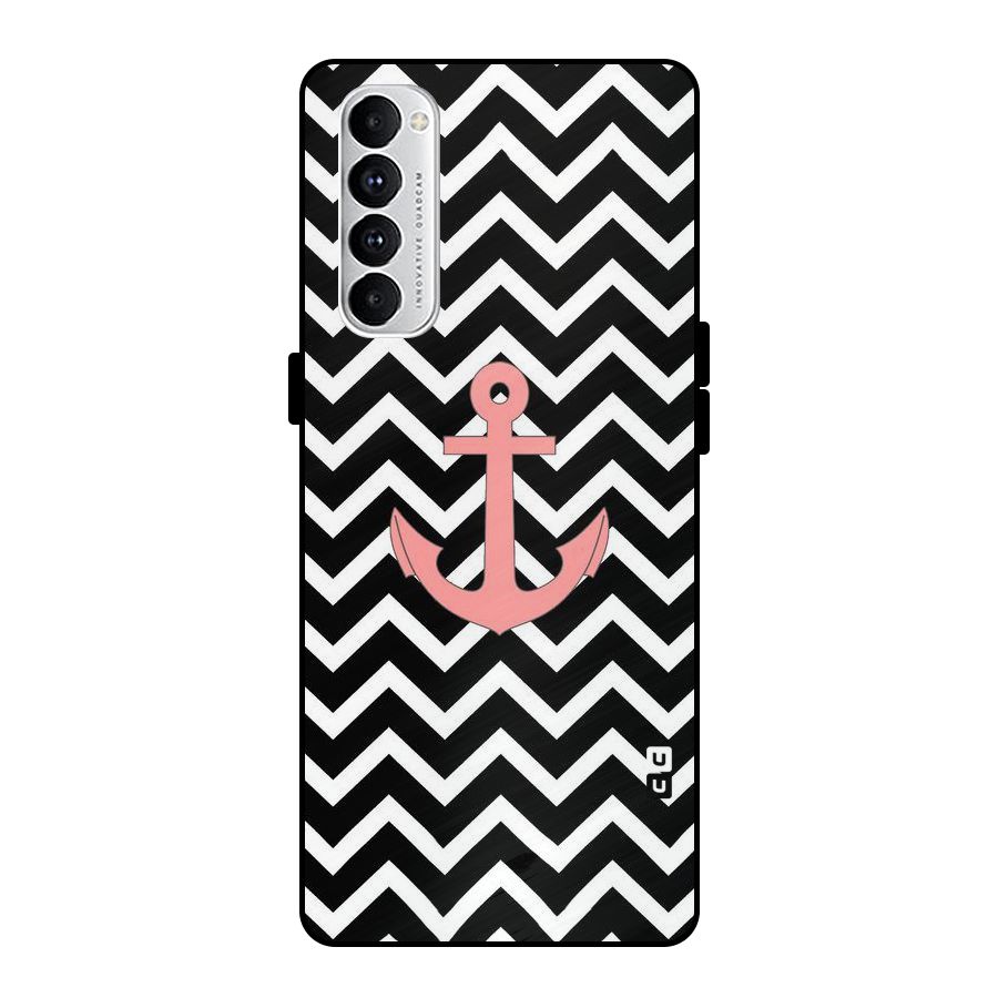 Pink Sailor Metal Back Case for Oppo Reno4 Pro