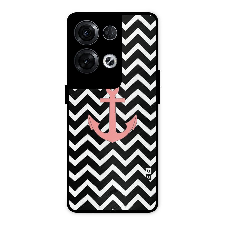 Pink Sailor Metal Back Case for Oppo Reno8 Pro 5G