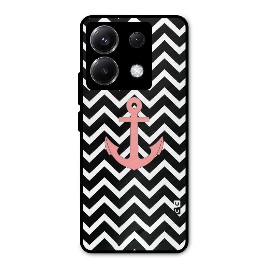 Pink Sailor Metal Back Case for Poco X6