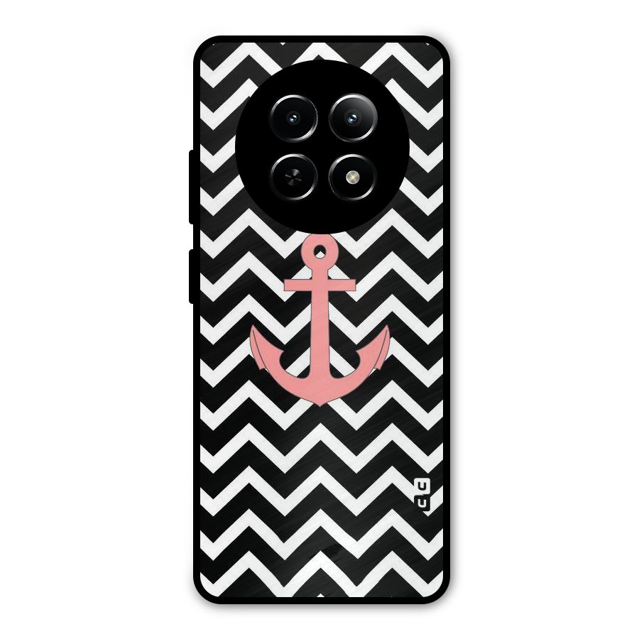 Pink Sailor Metal Back Case for Realme 12x 5G