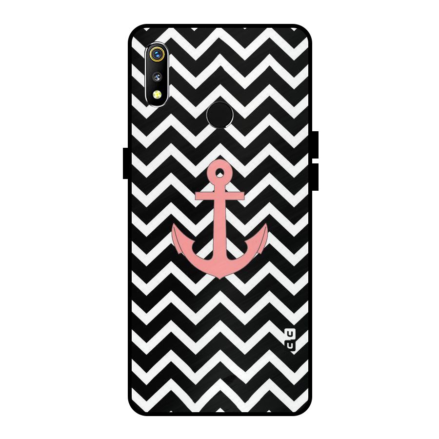 Pink Sailor Metal Back Case for Realme 3i