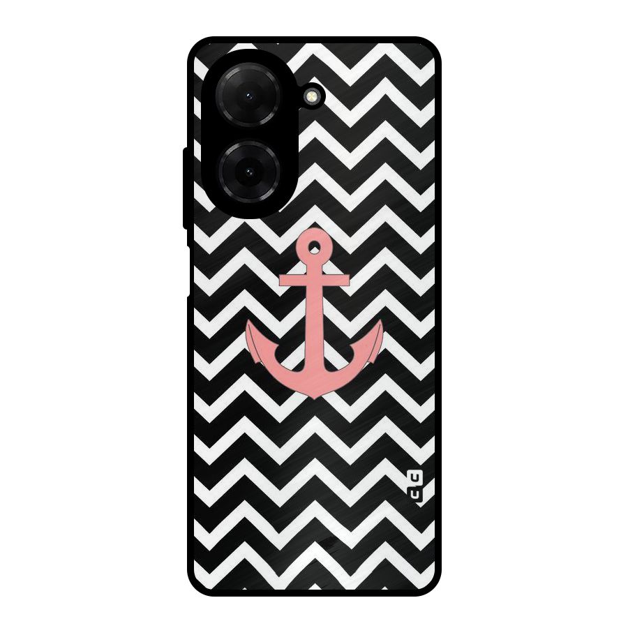 Pink Sailor Metal Back Case for Redmi A5 4G