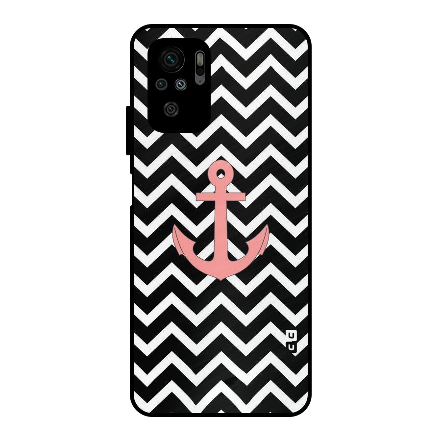 Pink Sailor Metal Back Case for Redmi Note 10S