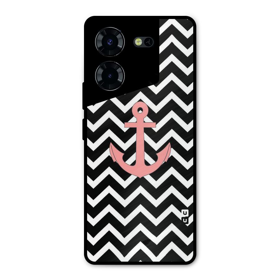 Pink Sailor Metal Back Case for Tecno Pova 5 Pro 5G