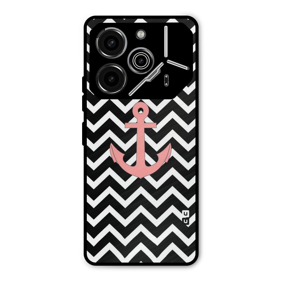 Pink Sailor Metal Back Case for Tecno Pova 6 Pro