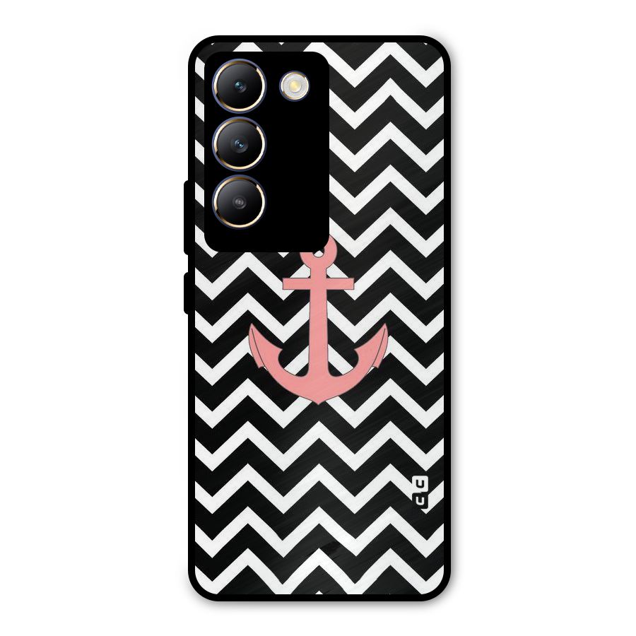 Pink Sailor Metal Back Case for Vivo T3 5G