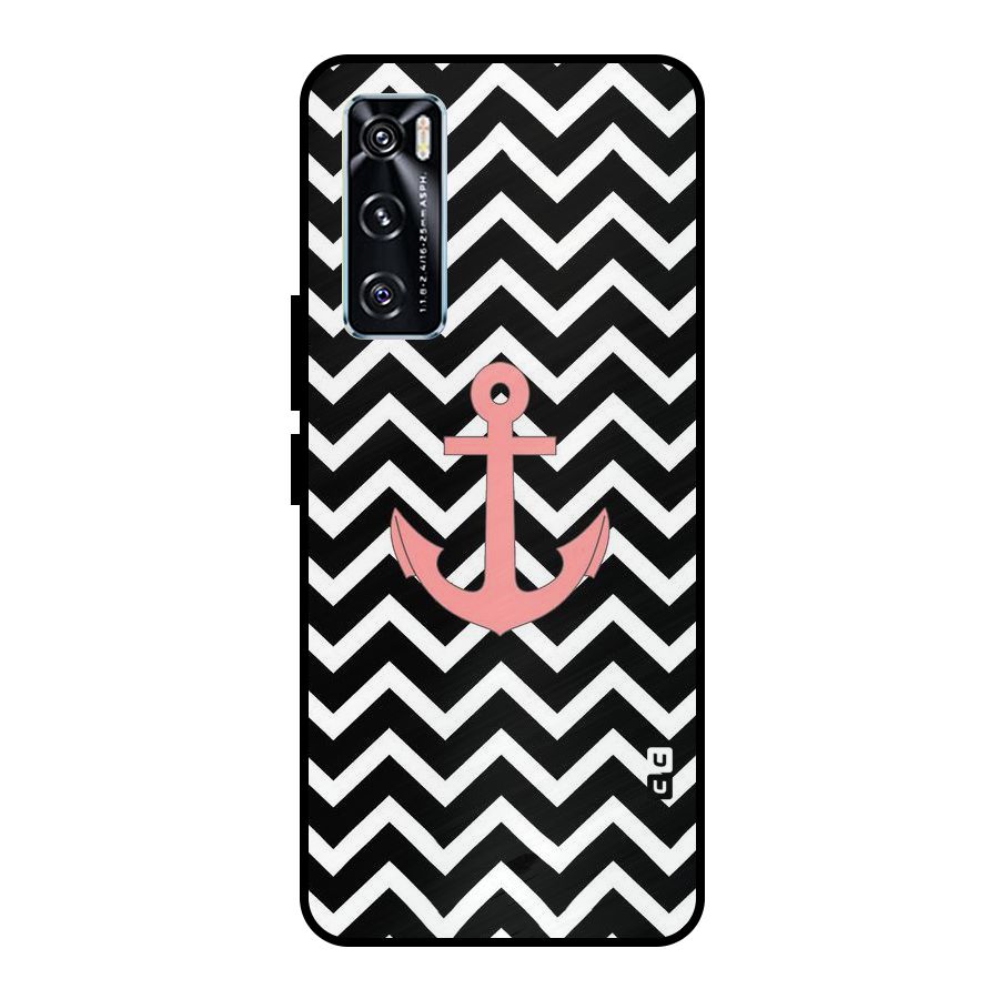 Pink Sailor Metal Back Case for Vivo V20 SE
