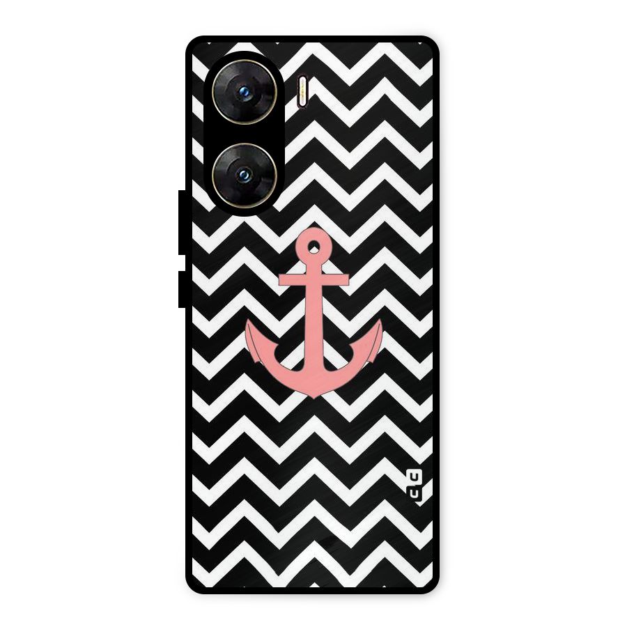 Pink Sailor Metal Back Case for Vivo V29e
