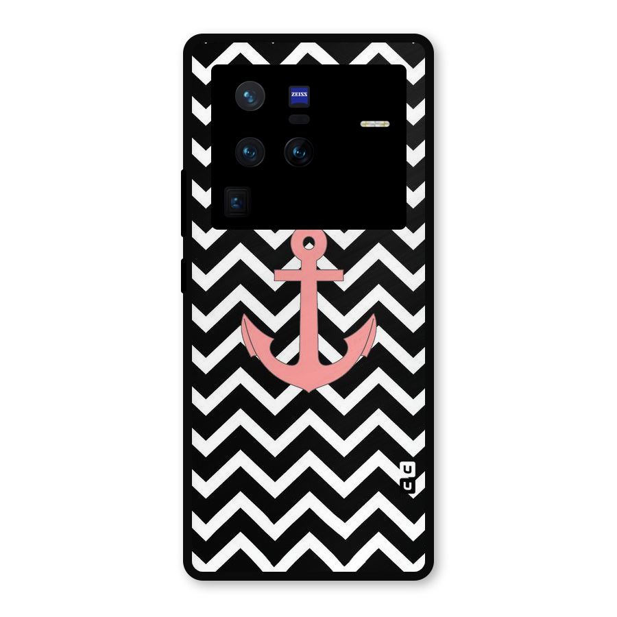 Pink Sailor Metal Back Case for Vivo X80 Pro