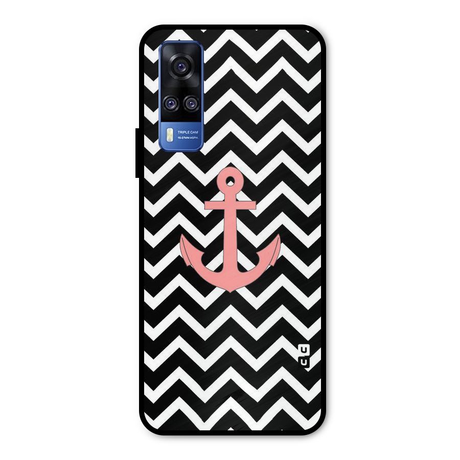 Pink Sailor Metal Back Case for Vivo Y31