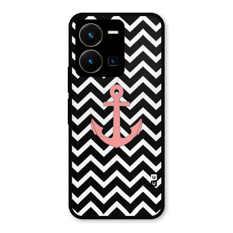 Pink Sailor Metal Back Case for Vivo Y35