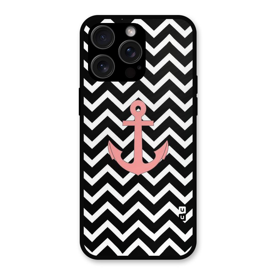 Pink Sailor Metal Back Case for iPhone 15 Pro Max