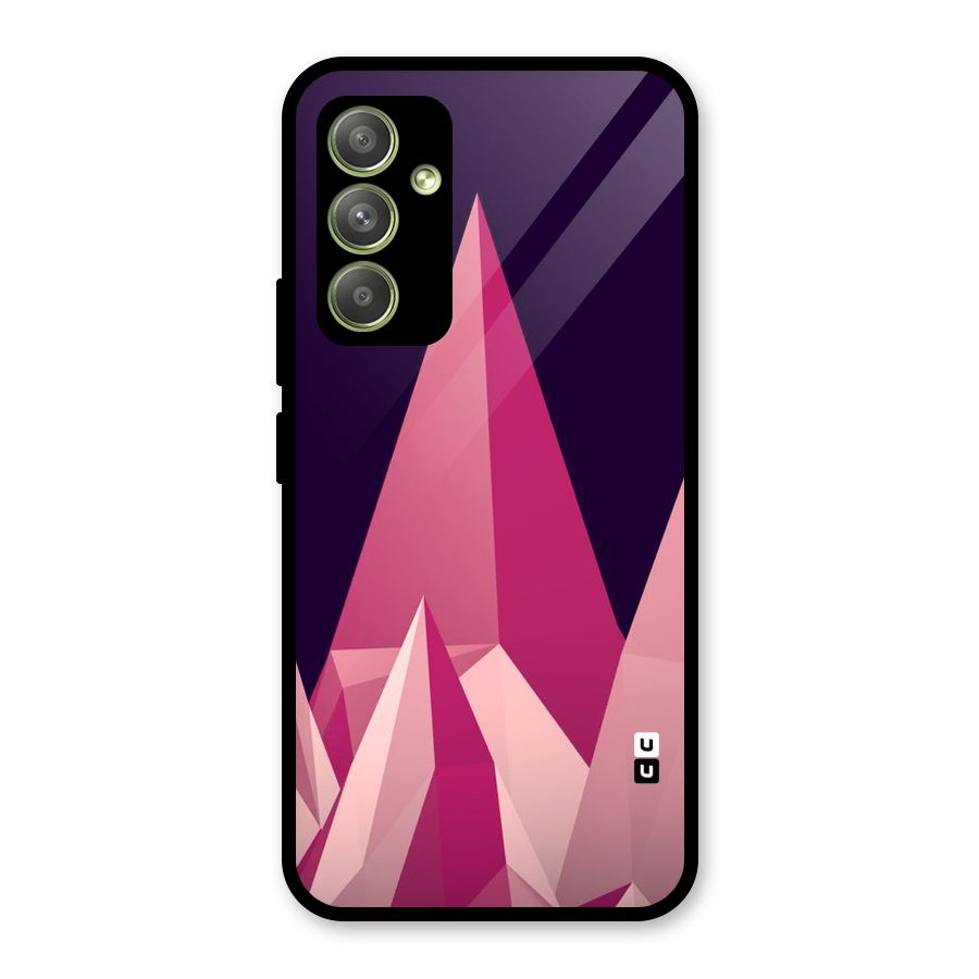 Pink Sharp Glass Back Case for Galaxy A54