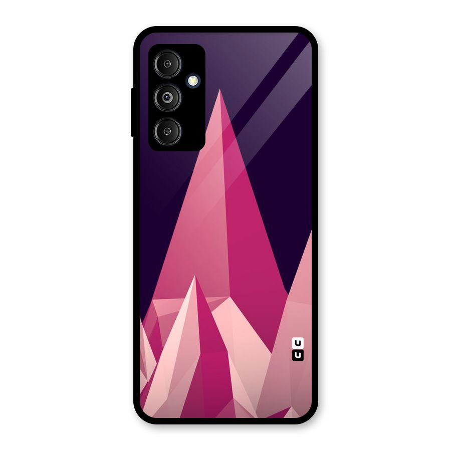 Pink Sharp Glass Back Case for Galaxy M14 5G