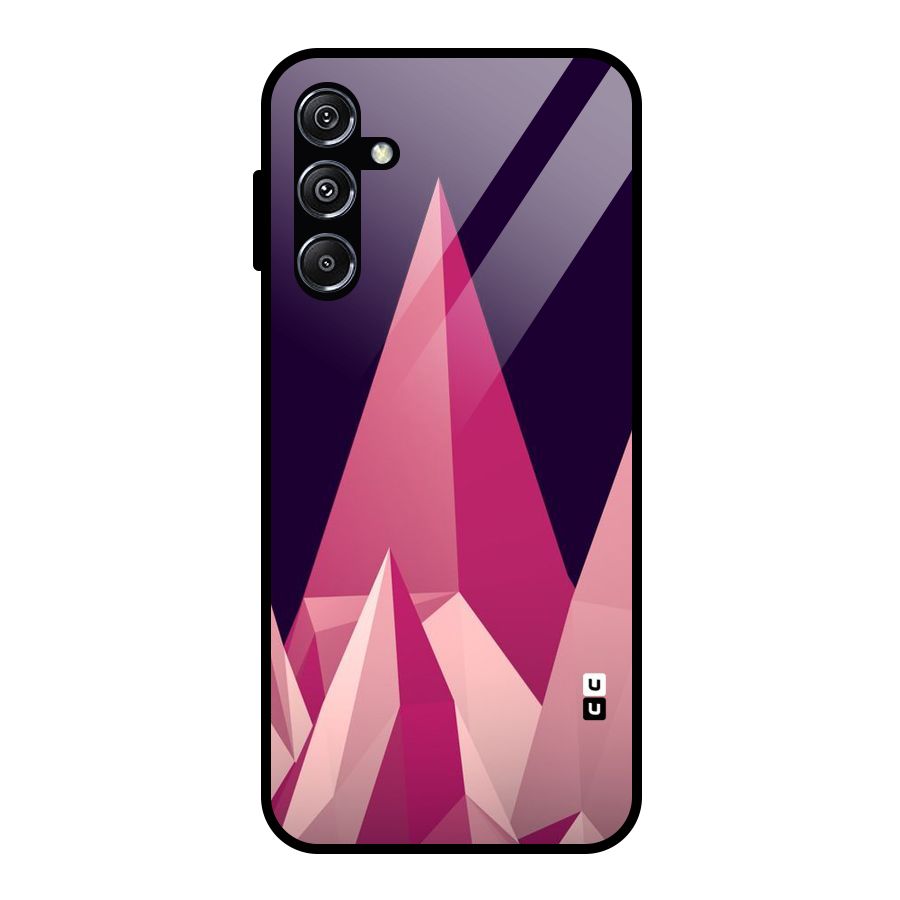 Pink Sharp Glass Back Case for Galaxy M34 5G