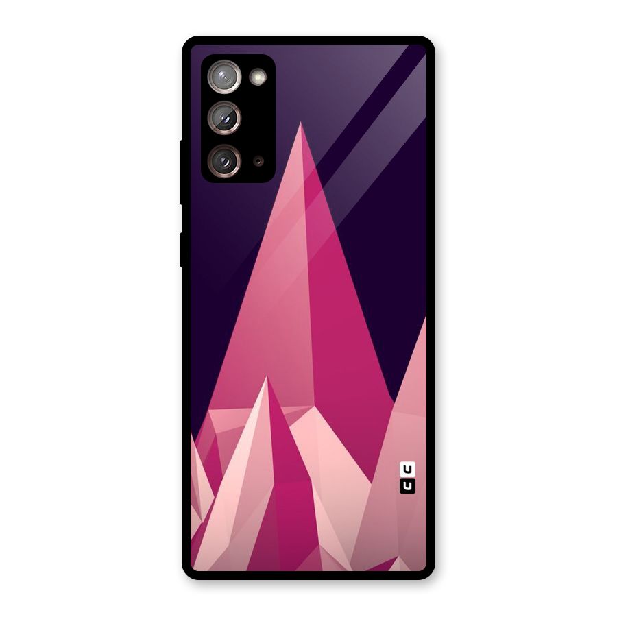 Pink Sharp Glass Back Case for Galaxy Note 20