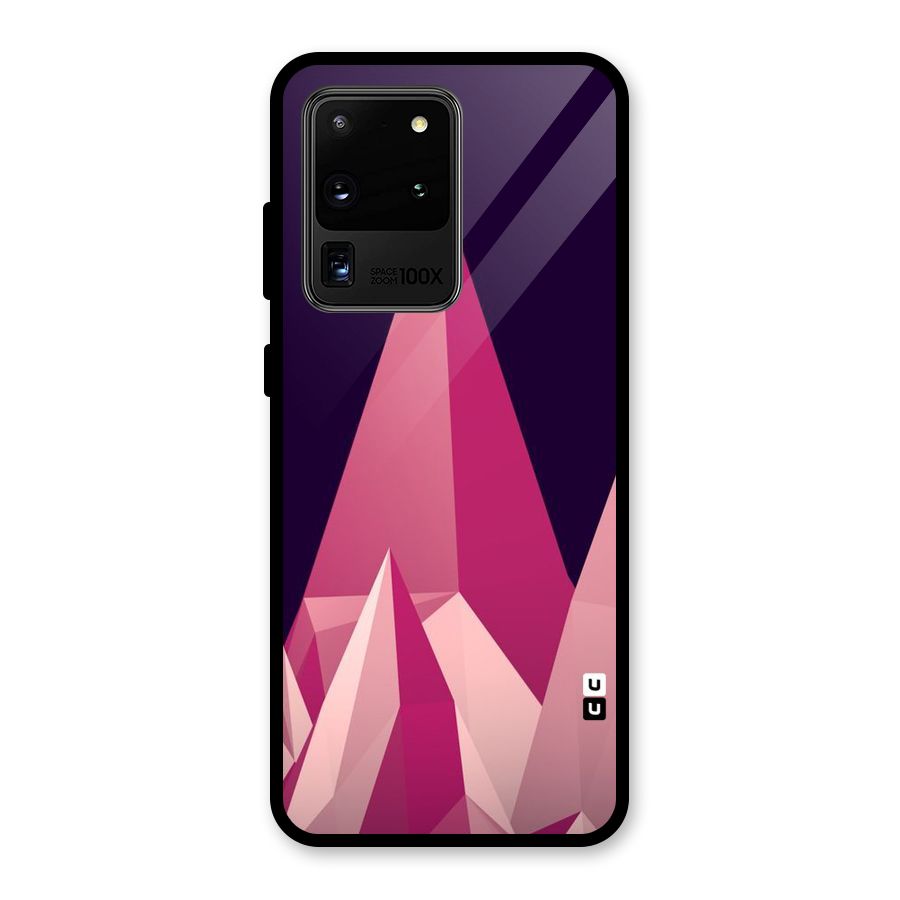 Pink Sharp Glass Back Case for Galaxy S20 Ultra