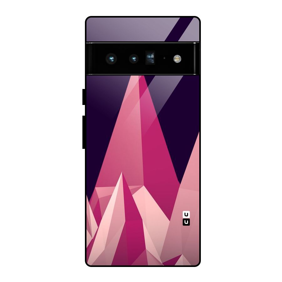 Pink Sharp Glass Back Case for Google Pixel 6 Pro