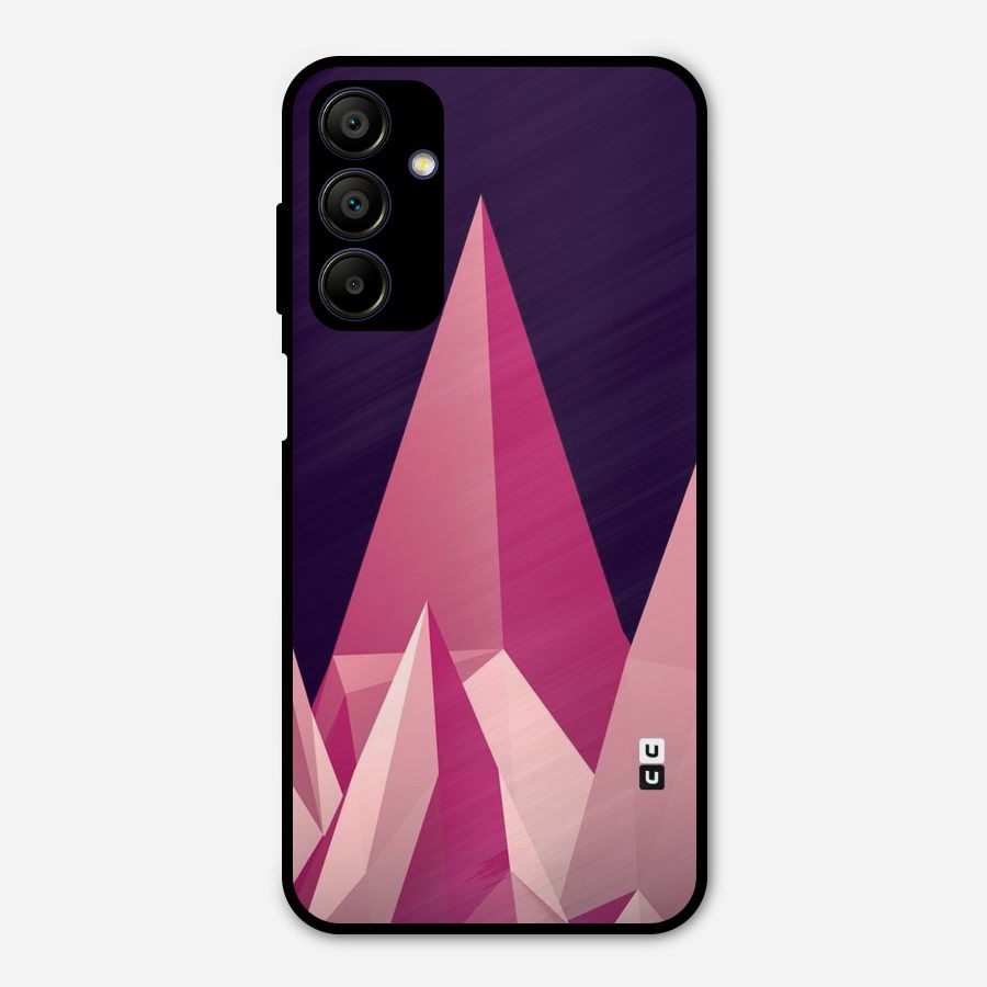 Pink Sharp Metal Back Case for Galaxy A15 5G