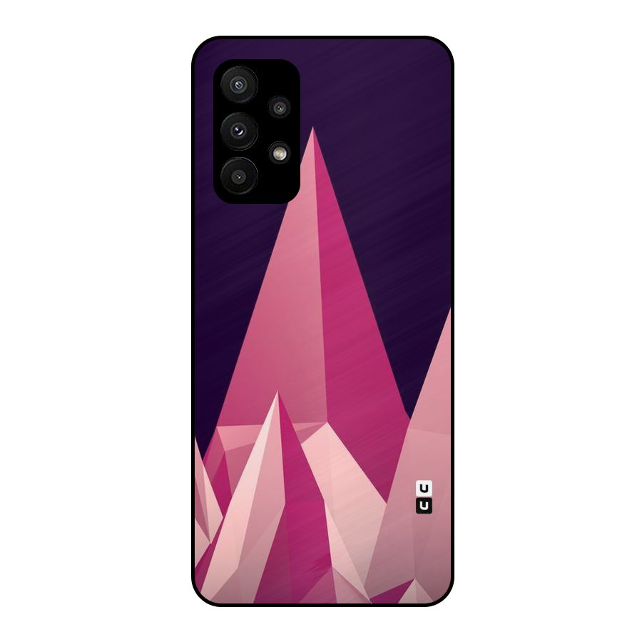 Pink Sharp Metal Back Case for Galaxy A23