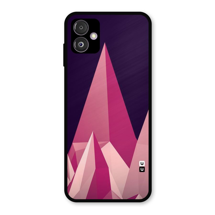 Pink Sharp Metal Back Case for Galaxy F14