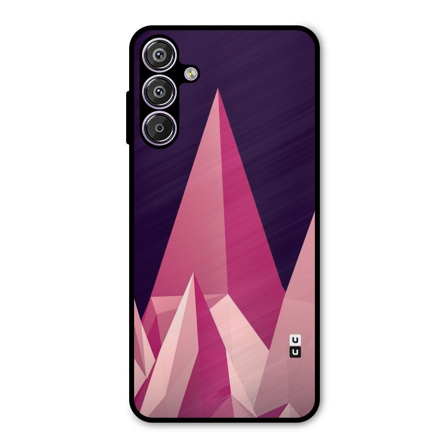 Pink Sharp Metal Back Case for Galaxy F15