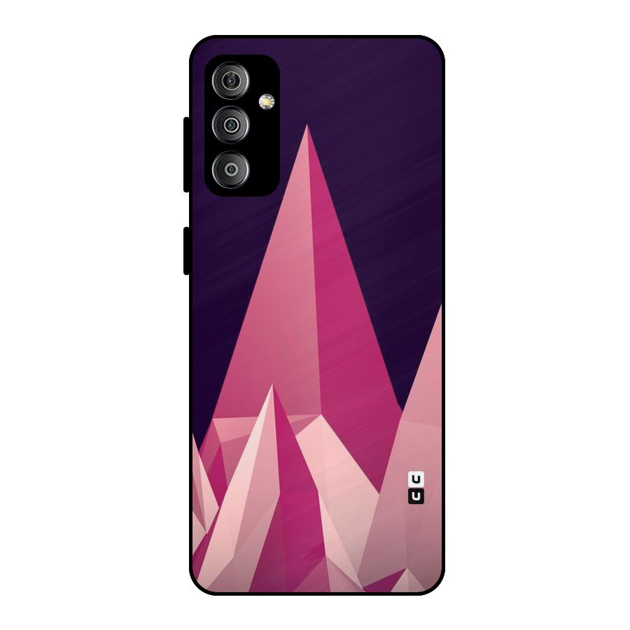 Pink Sharp Metal Back Case for Galaxy F23