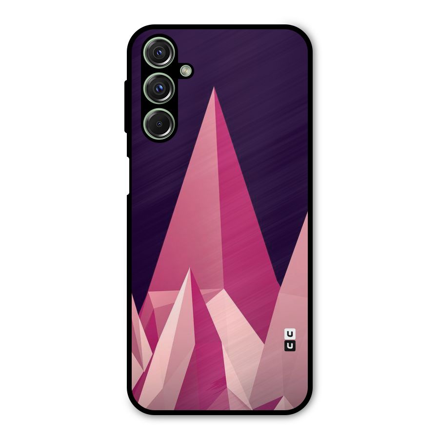 Pink Sharp Metal Back Case for Galaxy F34