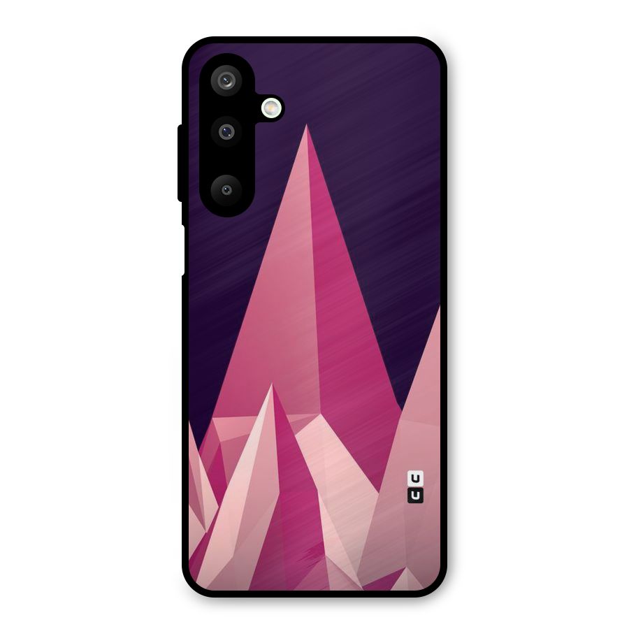 Pink Sharp Metal Back Case for Galaxy M16
