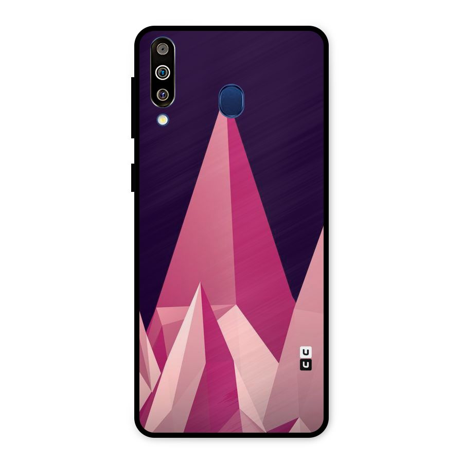 Pink Sharp Metal Back Case for Galaxy M30