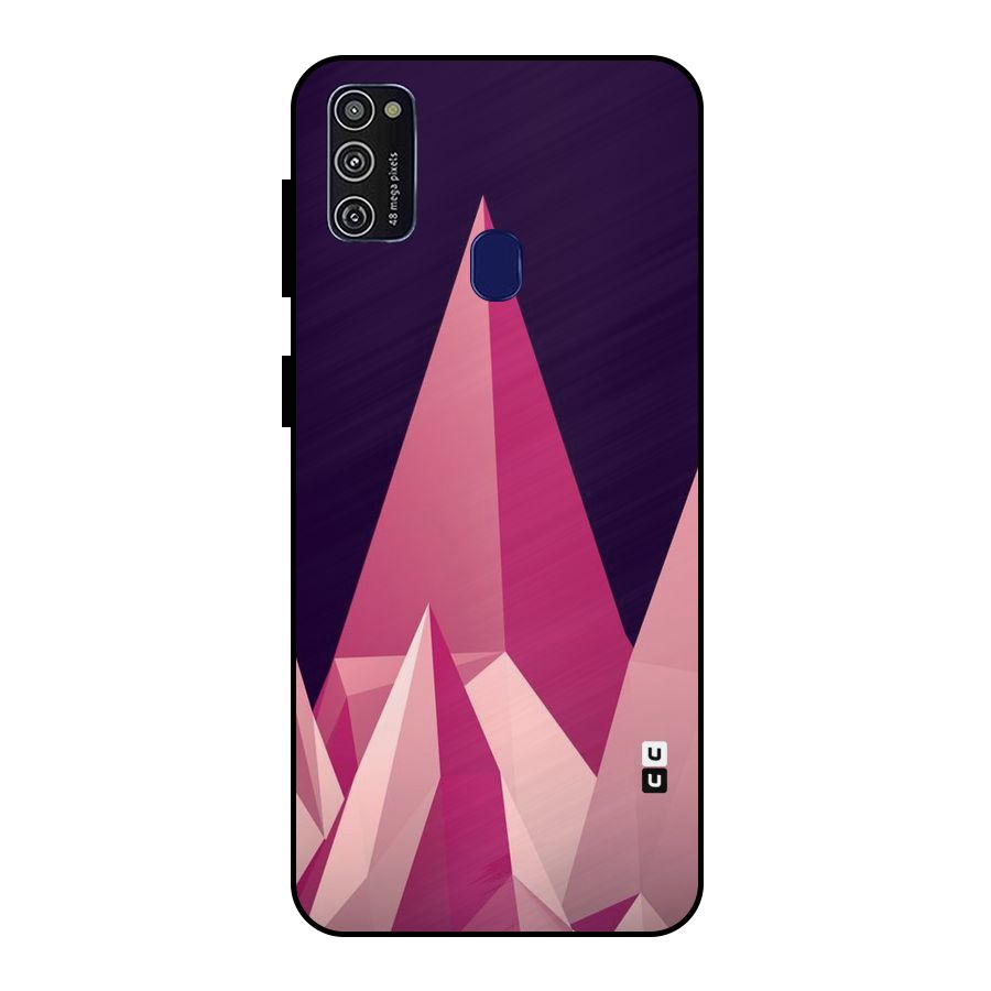 Pink Sharp Metal Back Case for Galaxy M30s