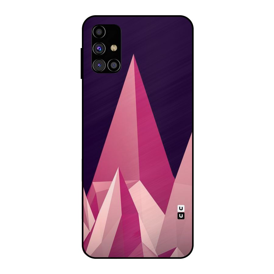 Pink Sharp Metal Back Case for Galaxy M31s