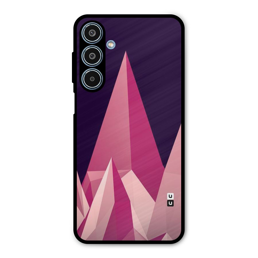 Pink Sharp Metal Back Case for Galaxy M35