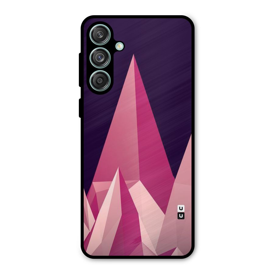 Pink Sharp Metal Back Case for Galaxy M55 5G