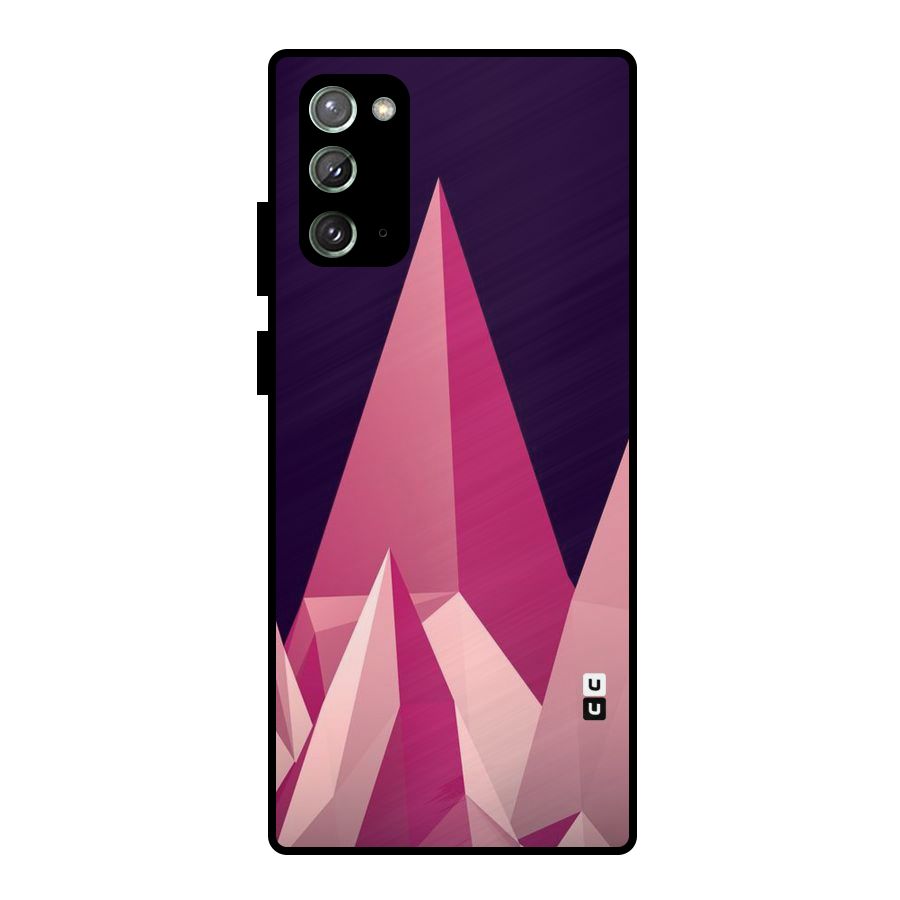 Pink Sharp Metal Back Case for Galaxy Note 20