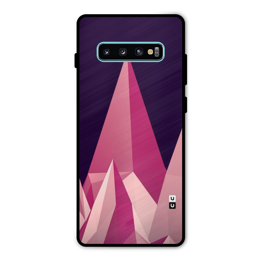 Pink Sharp Metal Back Case for Galaxy S10 Plus