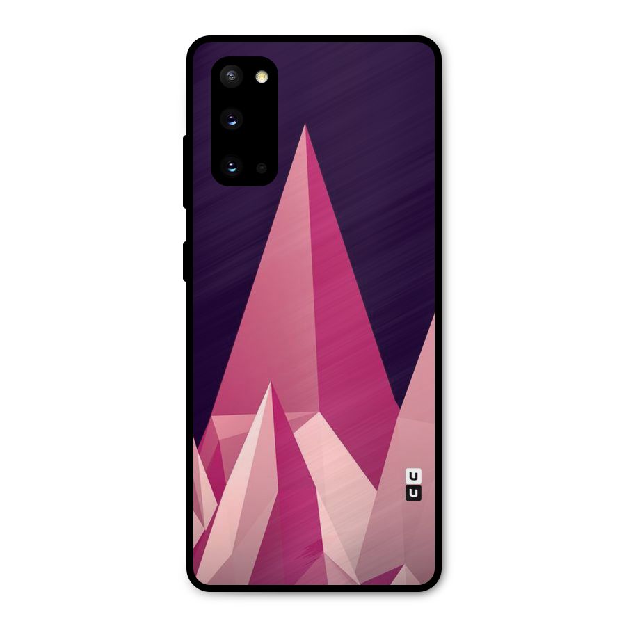Pink Sharp Metal Back Case for Galaxy S20