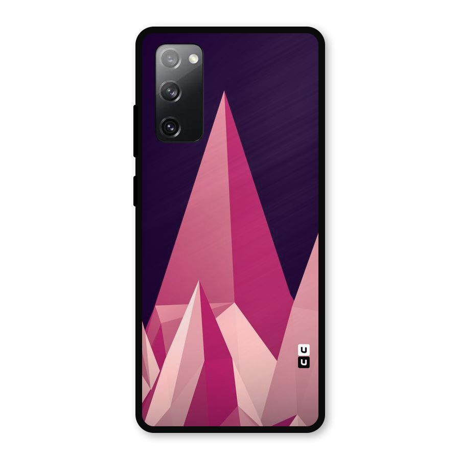 Pink Sharp Metal Back Case for Galaxy S20 FE 5G
