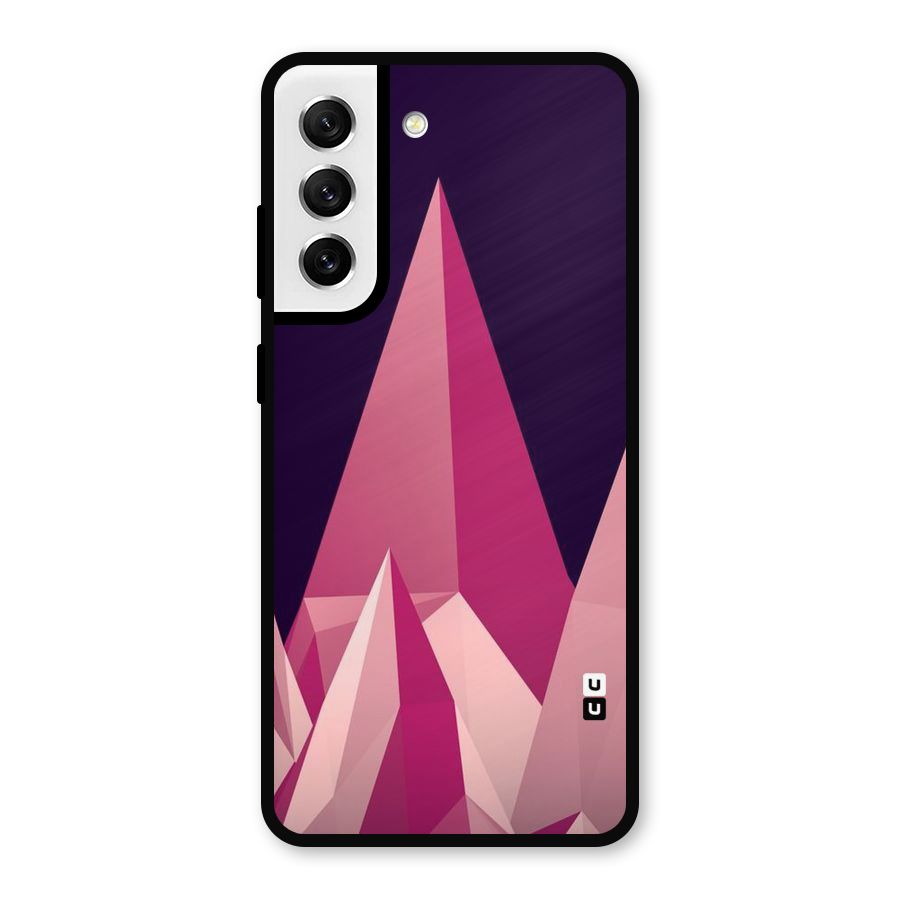 Pink Sharp Metal Back Case for Galaxy S21 FE 5G
