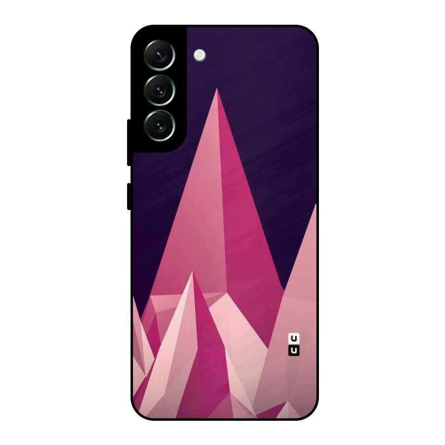 Pink Sharp Metal Back Case for Galaxy S22 Plus 5G