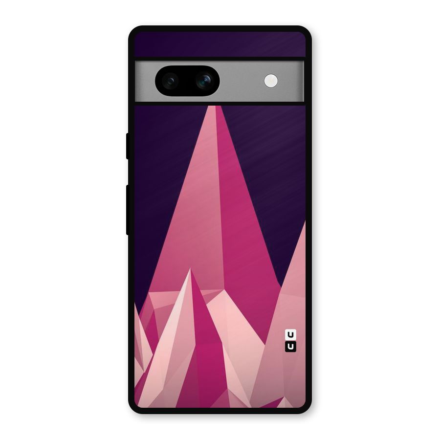 Pink Sharp Metal Back Case for Google Pixel 7a