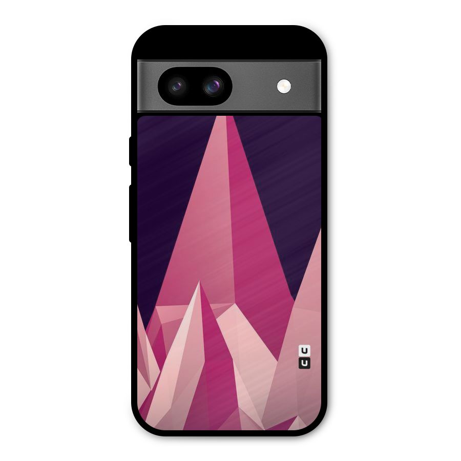 Pink Sharp Metal Back Case for Google Pixel 8a