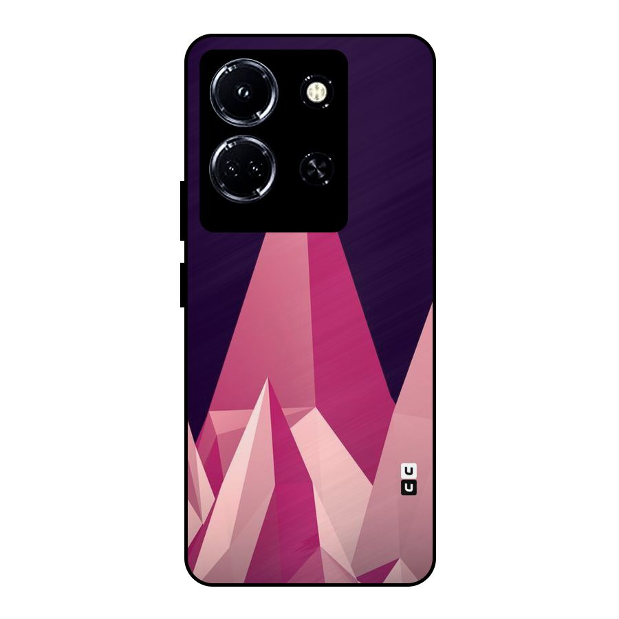 Pink Sharp Metal Back Case for Infinix Note 30 5G