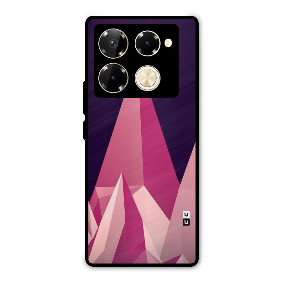 Pink Sharp Metal Back Case for Infinix Note 40 Pro Plus